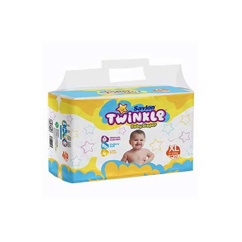 Savlon Twinkle Baby Belt Diaper XL (11-25 kg) 32pcs