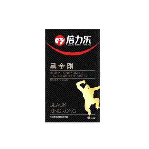 Black Kingkong Long Lasting Pleasure Condom 10's Pack