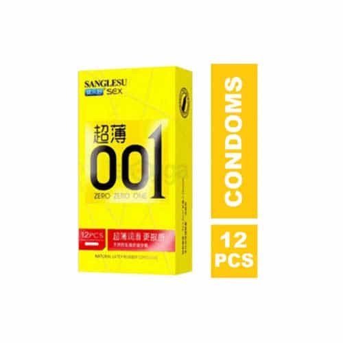 Zero Zero One Thin Yellow Condom 12's Pack