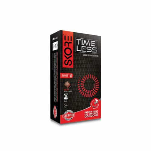 Skore Timeless Climax Delay Dotted & Ribbed Condom - 10's PackT
