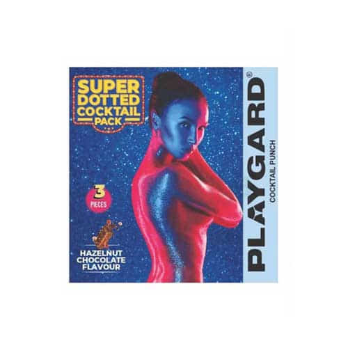 Playgard Cocktail Super Dotted Hazelnut-Chocolate Condom - 3's Pack(India)