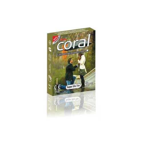 Coral Condom Supper Ultrathin With Flavours 3's Pack