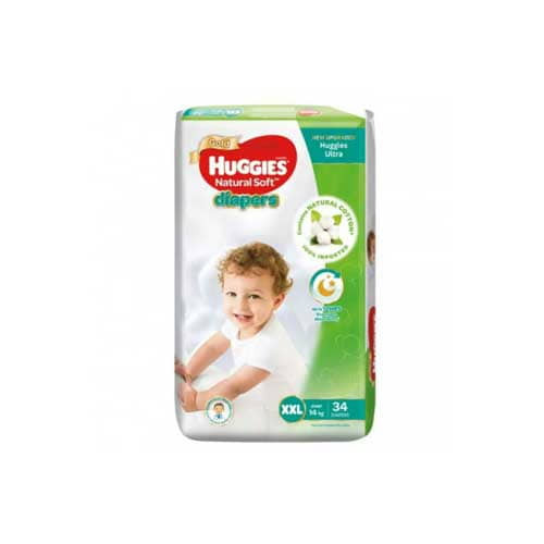 Huggies Ultra Natural Soft Pants L (9-14kg) 44pcs