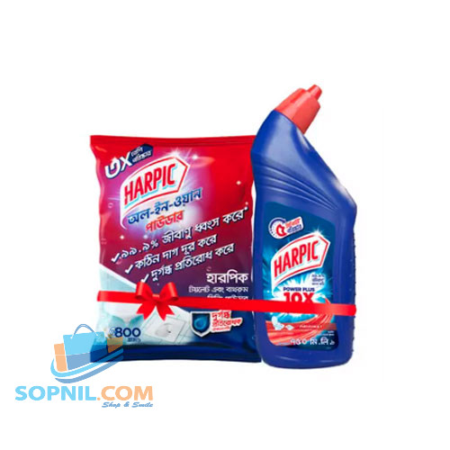 Harpic Liquid 750 ml & Harpic Powder 400 gm (Combo)