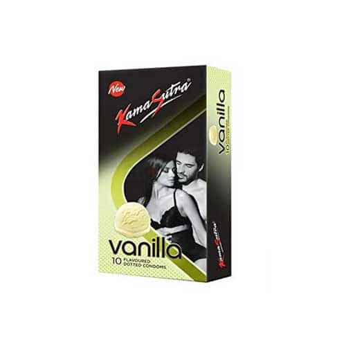 Kamasutra Vanilla Flavoured Dotted Condoms 10's Pack