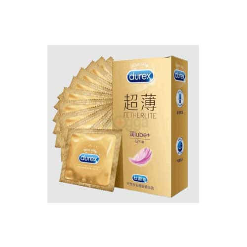 Durex Fetherlite Lube+ Condoms 12's Pack