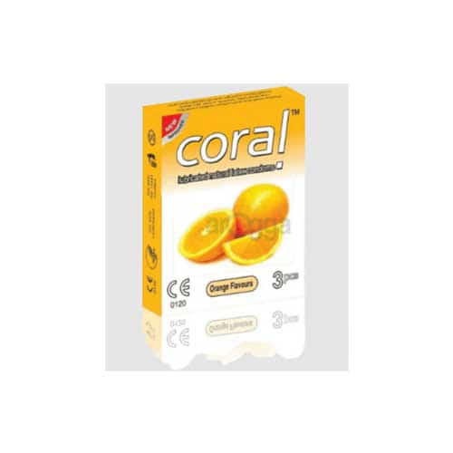 Coral Condom Orange Flavours