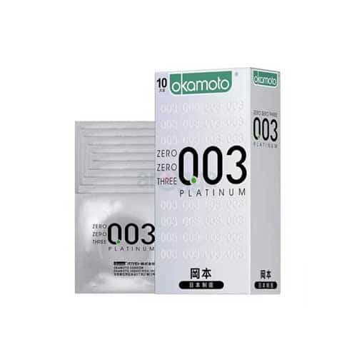 Okamoto 003 Condom Male Ultra-Thin Condom Platinum