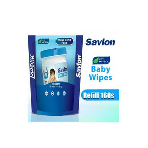 Savlon Baby Wipes Refill Pack 160's Pack