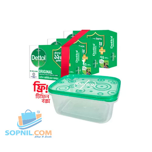 Dettol Soap Bathing Bar Original Germ Defence 75gm 3pcs