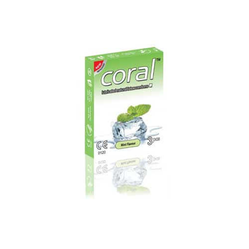 Coral Condom Mint Flavour 3's Pack