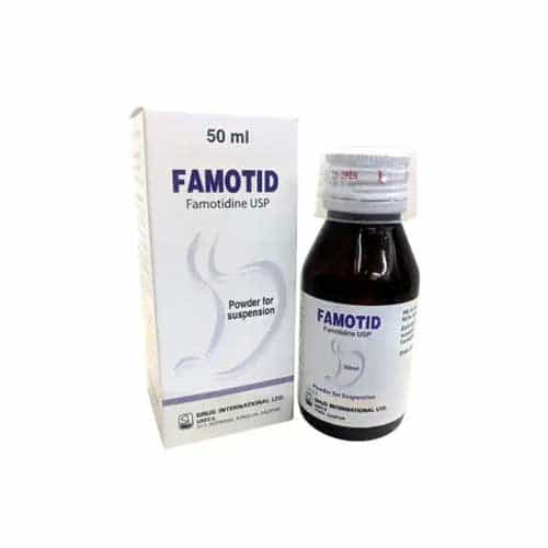 FAMOTID 50 ML POWDER FOR SUS