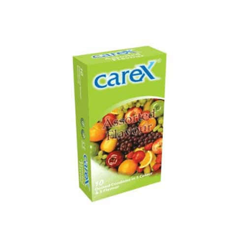 Carex Assorted Flavours Condoms - 10's Pack