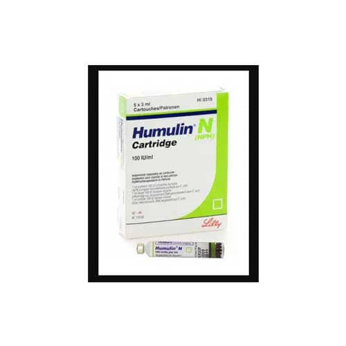 HUMULIN N CARTRIDGE 100M IU INSULIN