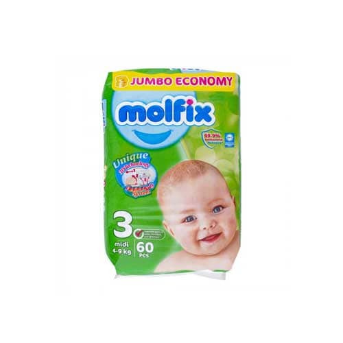 Molfix Baby Diaper Pants 3 midi, 6-11 kg,