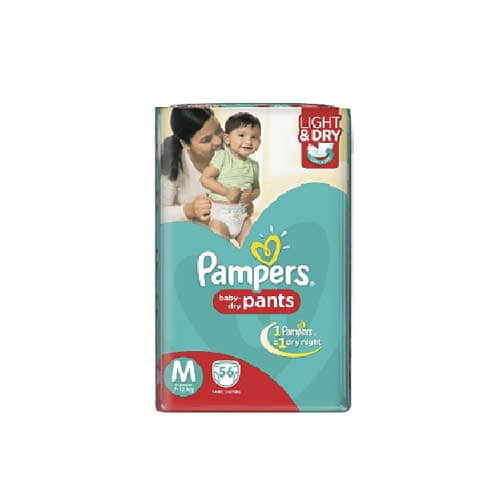 Pampers Baby Dry Pant M (7-12kg) 56 pcs