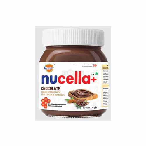 Nucella+ Chocolate Bread Spread Cocoa & Almonds 230gm