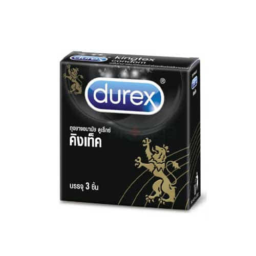 Durex Kingtex Smooth Small 49mm Condom - 3PCS Pack(Thailand)