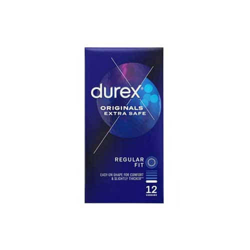 Durex Originals Extra Safe Regular Fit Condom - 12Pcs Pack(UK)