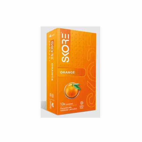 Skore Orange 1500+Dots Condoms 10's Pack